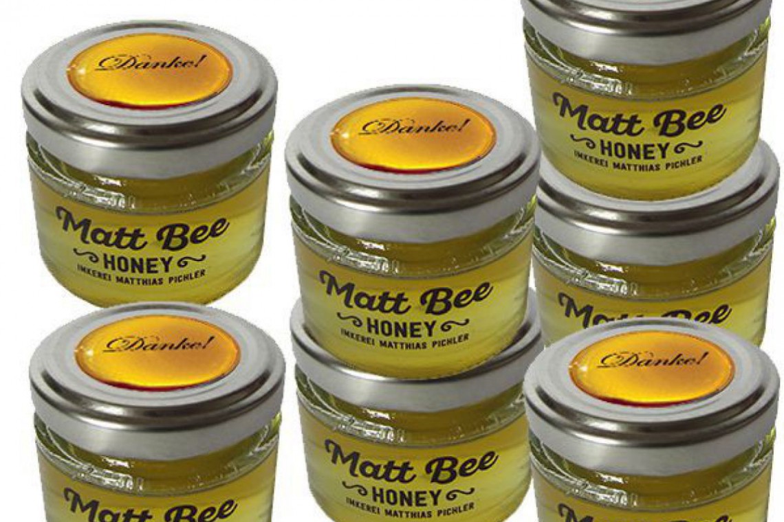 Matt Bee Honey, kleine Honiggläser als GiveAway