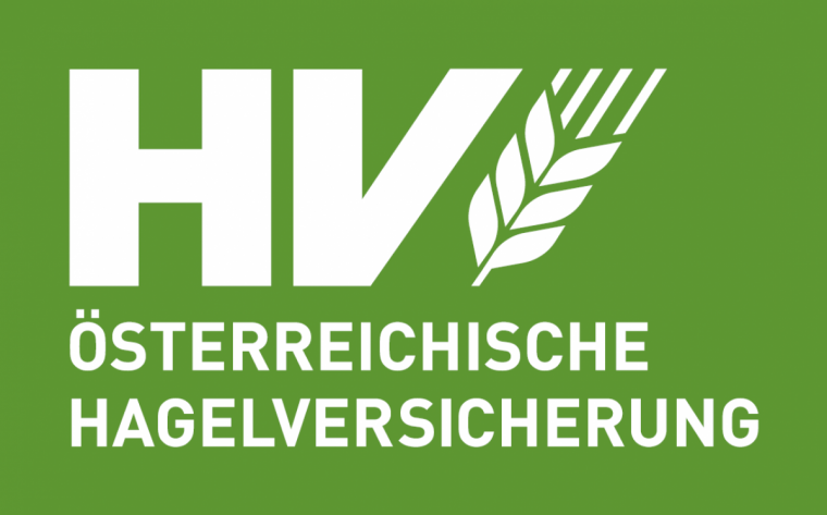 Grünes Logo mit weißer Schrift von der Österreichischen Hagelversicherung 